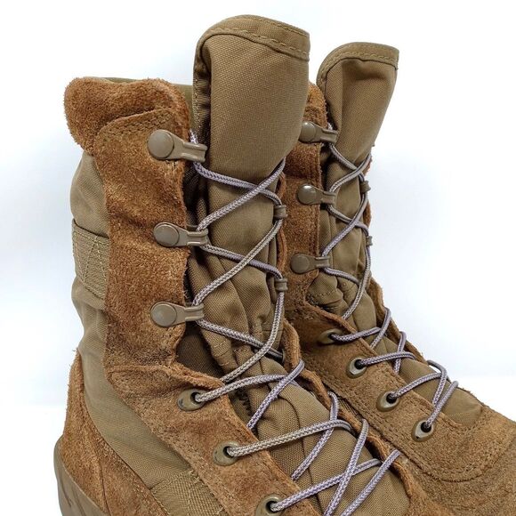 Rocky Mens 8" CXT Boots Sz 8.5 Coyote Brown Tan Military Tactical Combat Vibram - Picture 3 of 11
